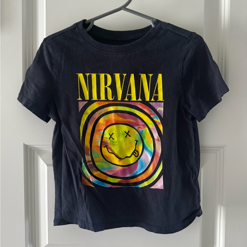 Nirvana Kids Black Graphic T-Shirt